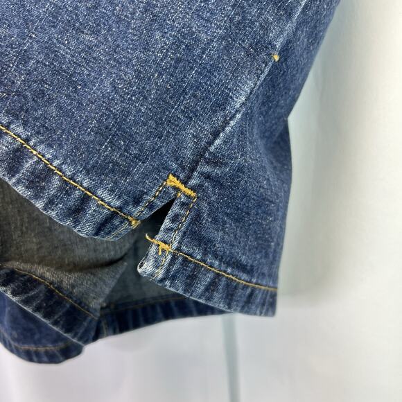 vtg Tommy Hilfiger Tommy Jeans Denim Shorts Women sz 13 Blue Dark Wash 90s Y2K - Picture 5 of 10